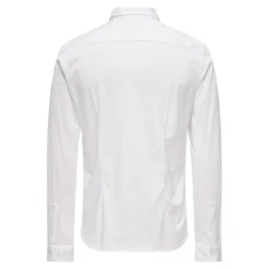ONLY AND SONS Chemise classique robin coton slim fit Homme BLANC Sale