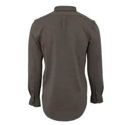 BILL TORNADE Chemise classique tissu chiné en coton Homme KAKI