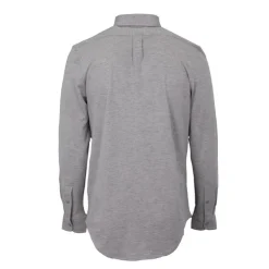 BILL TORNADE Chemise classique tissu chiné en coton Homme GRIS CLAIR