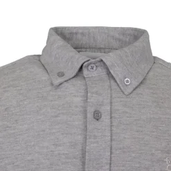 BILL TORNADE Chemise classique tissu chiné en coton Homme GRIS CLAIR