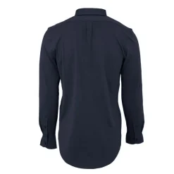 BILL TORNADE Chemise classique tissu chiné en coton Homme BLEU FONCE Clearance