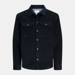 JACK & JONES Chemise coton Eddie relaxed fit Homme NOIR Outlet