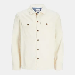 JACK & JONES Chemise coton Eddie relaxed fit Homme BLANC ECRU Best