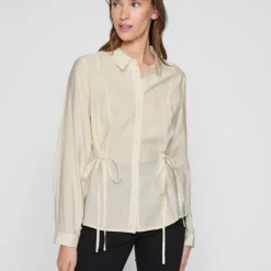 VILA Chemise couleur unie dogma birch regular Femme BLANC ECRU Outlet
