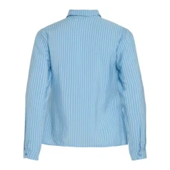 VILA Chemise dogma à rayures à nouer Femme BLEU CLAIR New