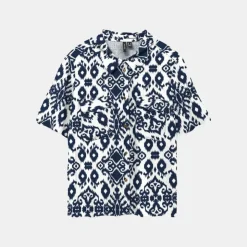 VERO MODA Chemise easy avec imprimé éthnique navy Femme BLEU FONCE Discount