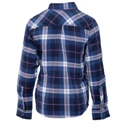 AMERICAN PEOPLE Chemise en coton bucheron Austin bleue Femme BLEU FONCE Discount