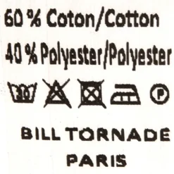 BILL TORNADE Chemise estivale coton col mao Homme BLEU CLAIR Outlet