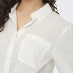 JDY Chemise fluide Kimie regular coton Femme BLANC Discount