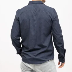 DEELUXE 74 Chemise holden à motif Homme BLEU FONCE Discount