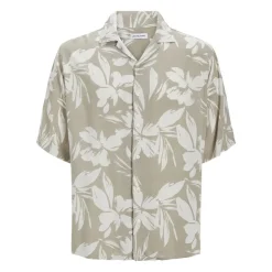 JACK & JONES Chemise jeff crockery légère imprimé fleurs Homme BEIGE Sale