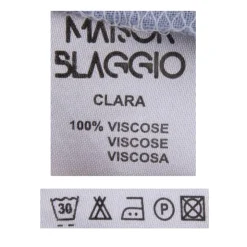 BLAGGIO Chemise manches courtes imprimée tropical en viscose Homme BLEU CLAIR