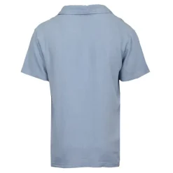 PANAME BROTHERS Chemise manches courtes lin mélangé Homme BLEU CIEL Best