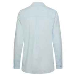PIECES Chemise manches longues à rayures Femme BLEU CLAIR