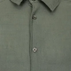 PANAME BROTHERS Chemise manches longues lin mélangé Homme KAKI Best