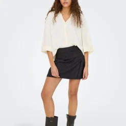 JDY Chemise nana manches 3/4 regular fit Femme BLANC ECRU Online