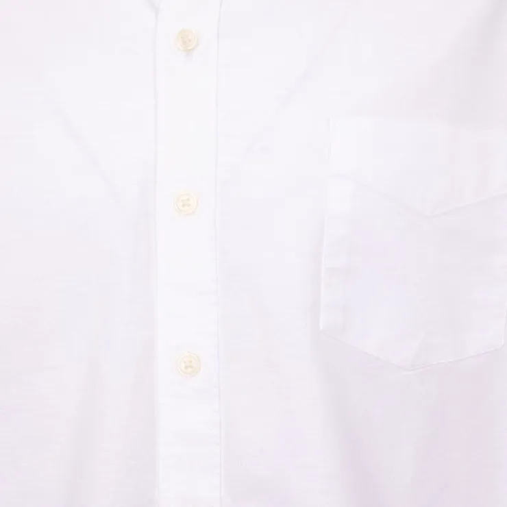 DOCKERS Chemise regular coton basique avec boutons sur le col Homme BLANC New