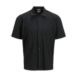 JACK & JONES Chemise sergé manches courtes interlude Homme NOIR Hot