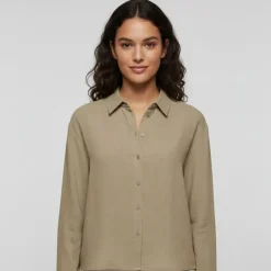 ONLY Chemise solvi lin bossa nova Femme BEIGE