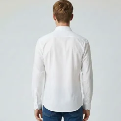 UMBERTO Chemise unie black umb001 reg Homme BLANC Discount