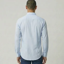 UMBERTO Chemise unie black umb001 reg Homme BLEU CLAIR Discount