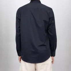 BILL TORNADE Chemise unie coton classique Homme BLEU FONCE Hot