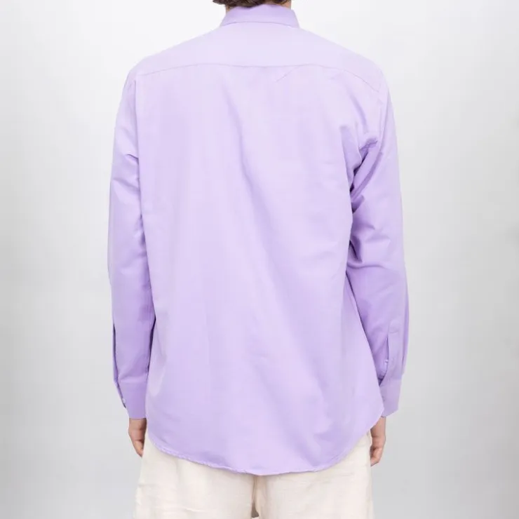 BILL TORNADE Chemise unie coton classique Homme VIOLET Best