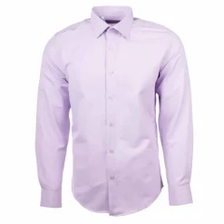 BILL TORNADE Chemise unie manches longues regular Homme VIOLET CLAIR Sale
