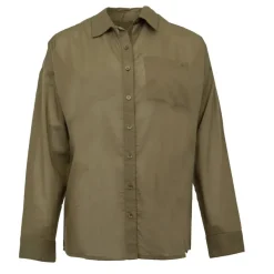 LA PETITE ETOILE Chemisier fin Coralia léger Femme KAKI New