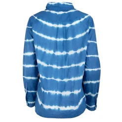 LA PETITE ETOILE Chemisier manches longues tie and dye theorine en coton Femme BLEU Best