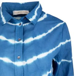 LA PETITE ETOILE Chemisier manches longues tie and dye theorine en coton Femme BLEU Best