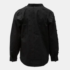 DEELUXE 74 Chemisier claryne à motif coeurs brodés Femme NOIR Clearance