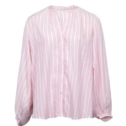 LA PETITE ETOILE Chemisier rayé Caisy col V Femme ROSE Outlet
