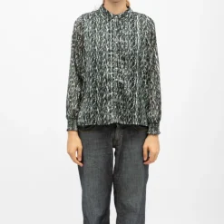 DEELUXE 74 Chemisier e annika avec imprimé Femme VERT