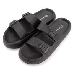 DEELUXE 74 Claquette couleur uni Homme NOIR Best