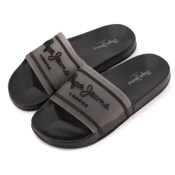 PEPE JEANS Claquette logo Femme NOIR Clearance