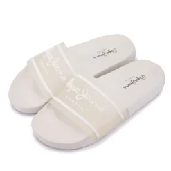 PEPE JEANS Claquette logo Femme BLANC Best