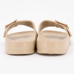 AMERICAN COLLEGE Claquette plastique avec boucle Femme BEIGE New