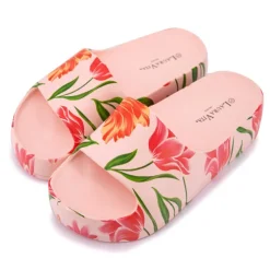 LAURA VITA Claquette semelle épaisse tulipe Femme ORANGE CLAIR Hot