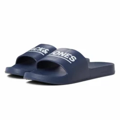 JACK & JONES Claquette/mules uni avec logo Homme BLEU FONCE Best