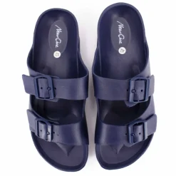 NEW ONE Claquettes double boucle Homme BLEU FONCE New