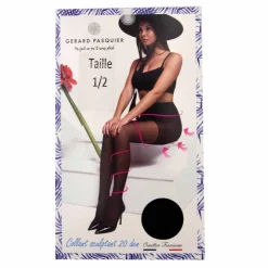 GERARD PASQUIER Collant sculptant 20den gp7041 Femme NOIR Discount