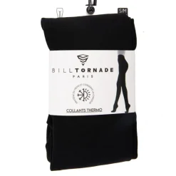 BILL TORNADE Collant thermo taille haute à enfiler Femme NOIR Best
