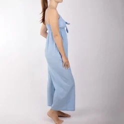 LA PETITE ETOILE Combipantalon stellia bleu ciel avec noeud Femme BLEU CLAIR New