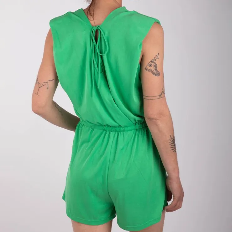 LA PETITE ETOILE Combishort avec épaulettes feraya flashy Femme VERT Outlet