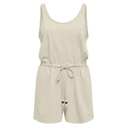 ONLY Combishort sans manches avec perles uni Femme BLANC ECRU Best