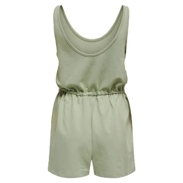 ONLY Combishort sans manches avec perles uni Femme VERT CLAIR New
