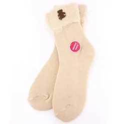 LULU CASTAGNETTE Cosy socks a revers letty 36/38 - 39/41 Femme BEIGE Clearance