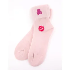 LULU CASTAGNETTE Cosy socks a revers letty 36/38 - 39/41 Femme ROSE CLAIR Clearance