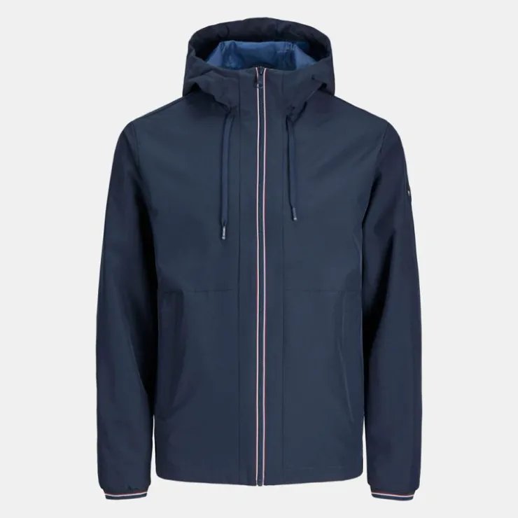 JACK & JONES Coupe-vent Brook avec zip à capuche Homme BLEU FONCE Discount